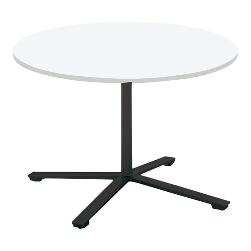 ビエナフラップ円形単柱塗装黒脚キャスタ直径105W