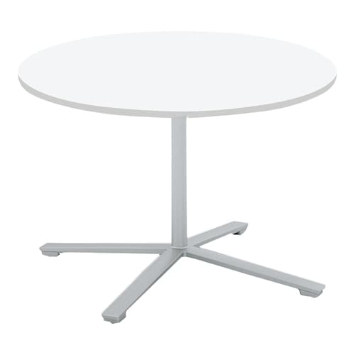 ビエナフラップ円形単柱塗装銀脚キャスタ直径105W