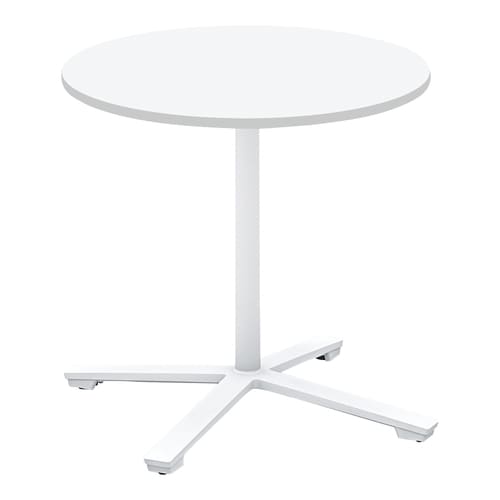 ビエナ フラップ円形単柱塗装白脚キャスタ直径75W