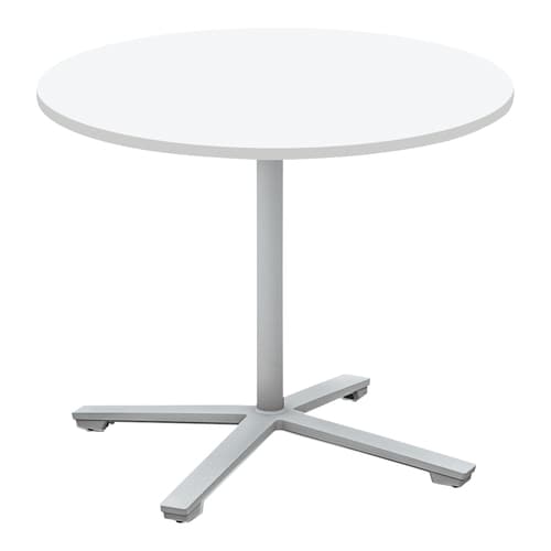 ビエナ フラップ円形単柱塗装銀脚キャスタ直径90W