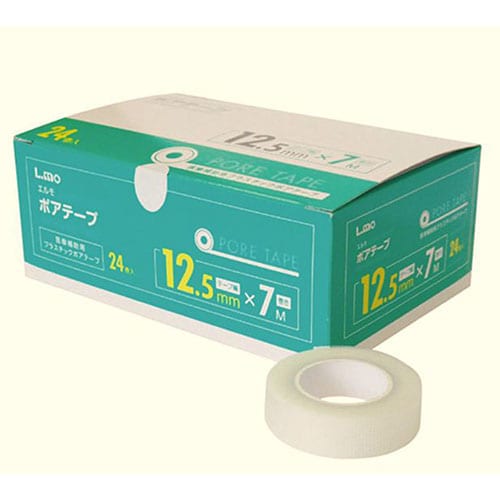 エルモ医療用ポアテープ12.5mm×7m 24巻入