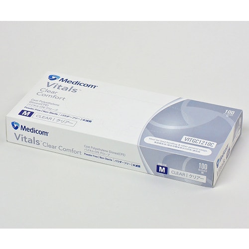 バイタル CPEグローブ クリアー Mサイズ