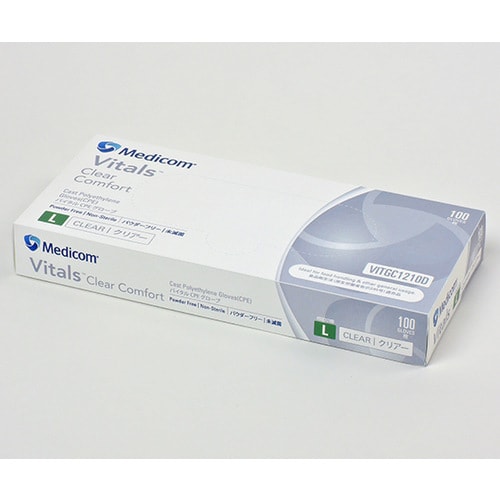 バイタル CPEグローブ クリアー Lサイズ