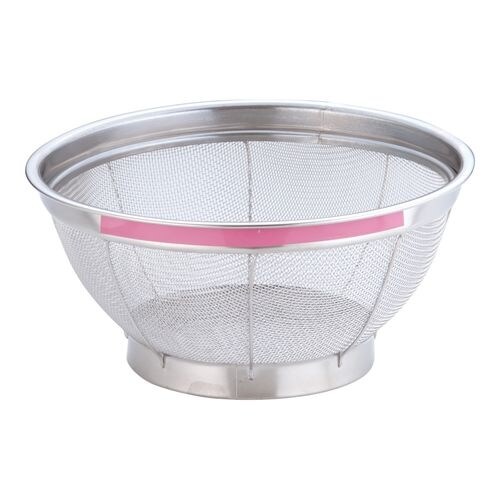 NEWマンモス 浅型ざる 22.5cm ピンク
