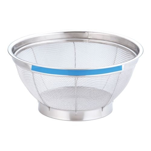 NEWマンモス 浅型ざる 22.5cm ブルー