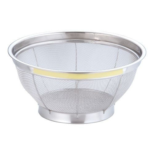 NEWマンモス 浅型ざる 22.5cm イエロー