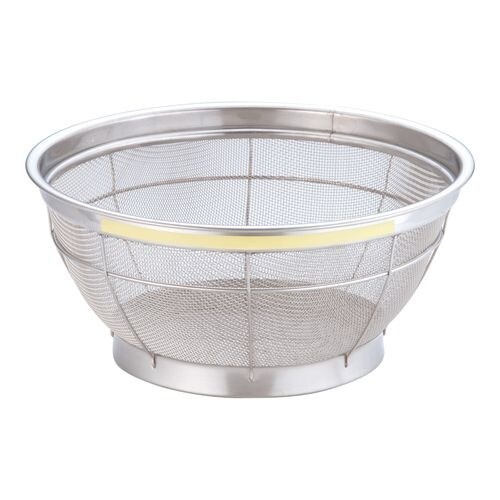 NEWマンモスカラー 浅型ざる 25cm イエロー