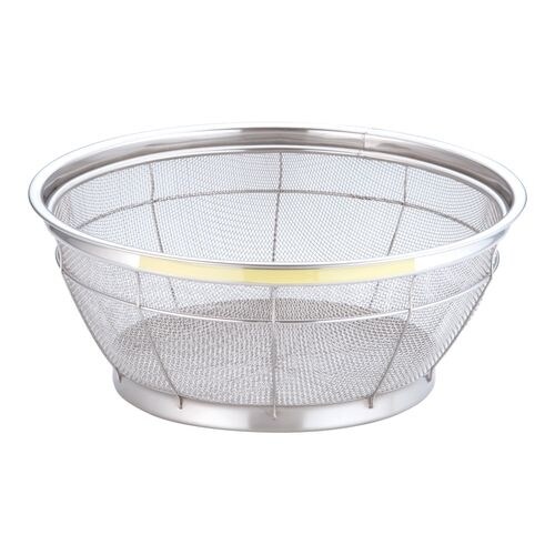 NEWマンモスカラー 浅型ざる 30cm イエロー