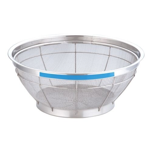 NEWマンモス カラー 浅型ざる 35cm ブルー
