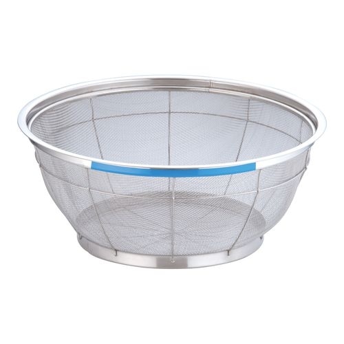 NEWマンモスカラー 浅型ざる 46cm ブルー