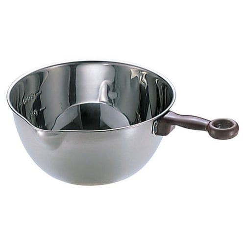 18−8手付片口ボール 目盛付 中