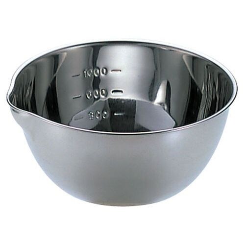 18−8手なし片口ボール 目盛付 中