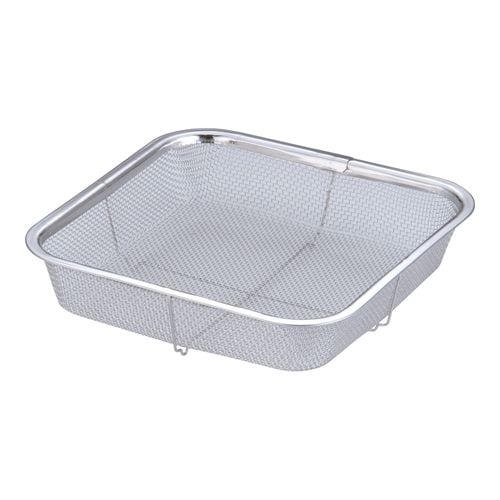 18−8ミニ角ざる 20cm