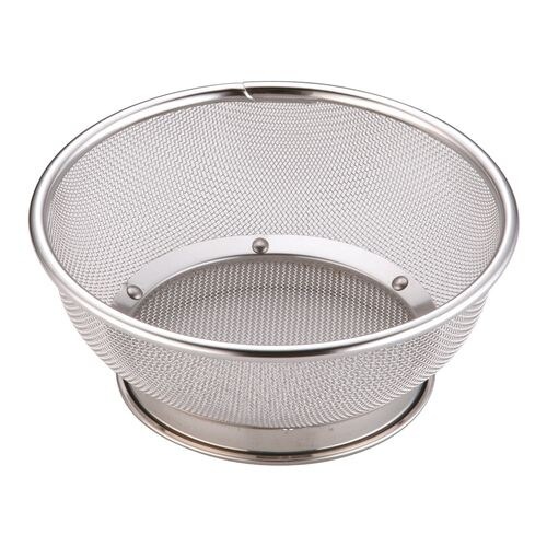 18−8ミネックスざる 手なし 18cm