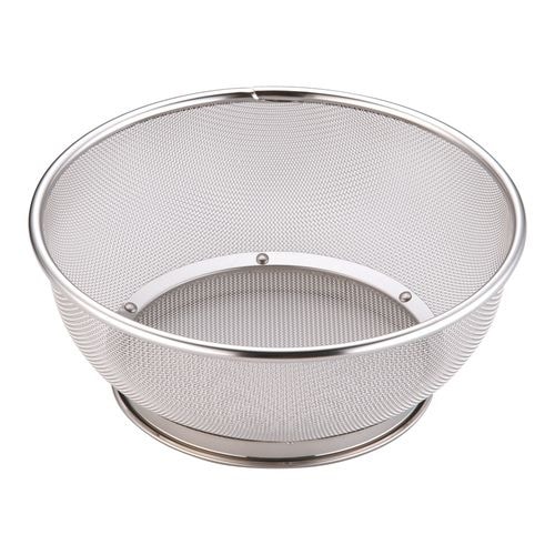 18−8ミネックスざる 手なし 24cm