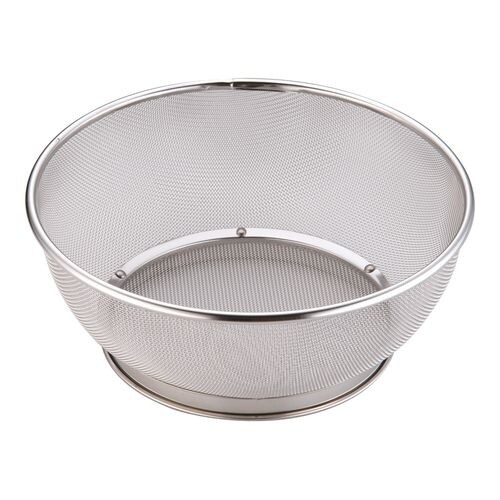 18−8ミネックスざる 手なし 27cm