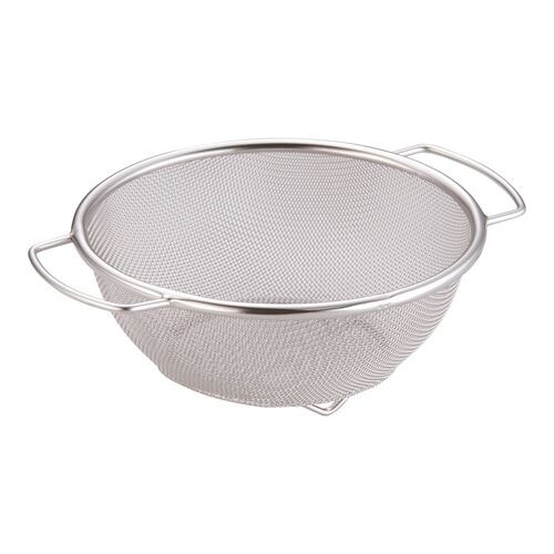 18−8ミネックスざる 手付A型 18cm