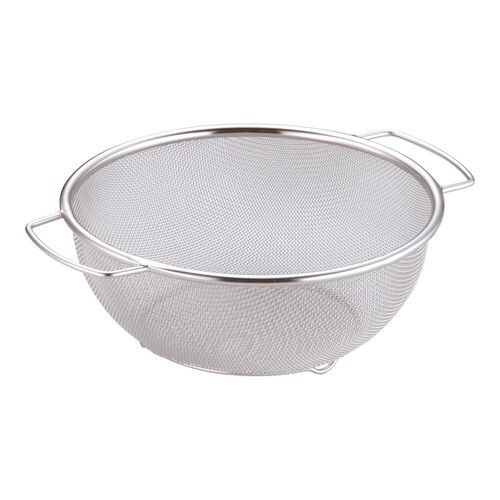18−8ミネックスざる 手付A型 21cm