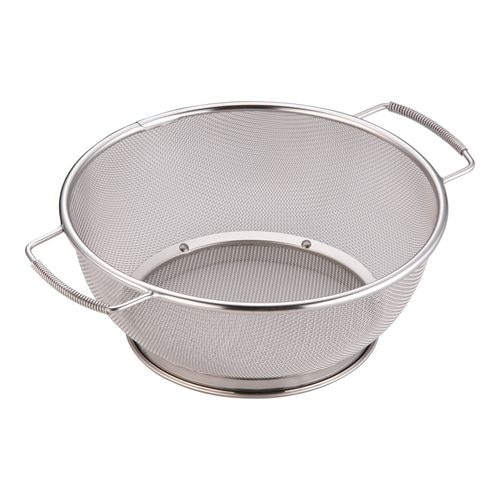 STミネックスざる B型 (バネ取手付) 24cm