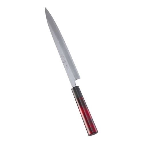 歌舞伎調和庖丁 忠舟 柳刃 24cm 茜