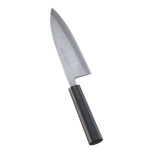 歌舞伎調和庖丁 忠舟 出刃 18cm 黒石目