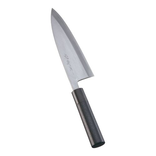 歌舞伎調和庖丁 忠舟 出刃 19.5cm 黒石目