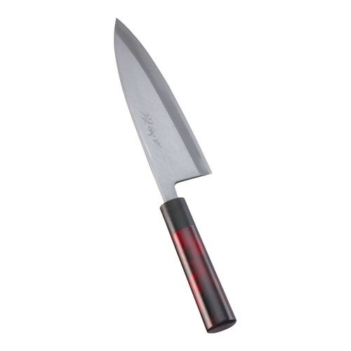 歌舞伎調和庖丁 忠舟 出刃 19.5cm 茜