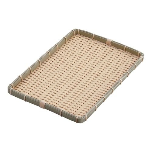 樹脂 身竹角長かご 浅 45号