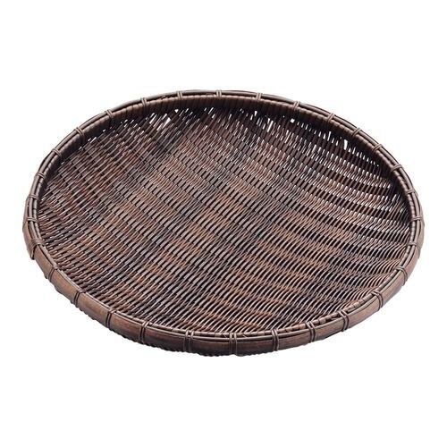 樹脂 丸ザル 茶 40cm 91−088