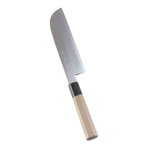 SA佐文 銀三鏡面仕上 鎌型薄刃 19.5cm