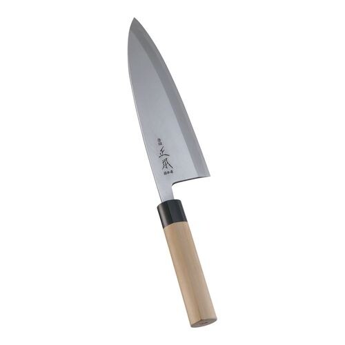 本霞・玉白鋼 出刃庖丁 22.5cm