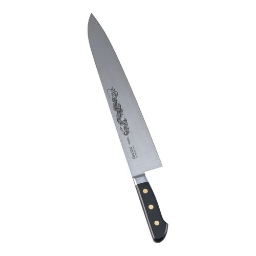 スウェーデン鋼(龍彫刻入)牛刀 No117M 36
