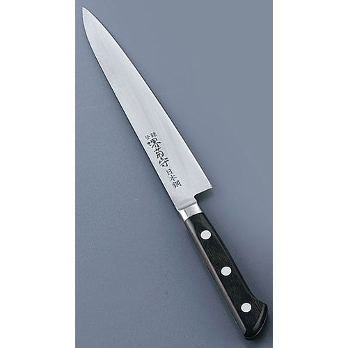 堺菊守日本鋼(口金付)ペティナイフ 18cm