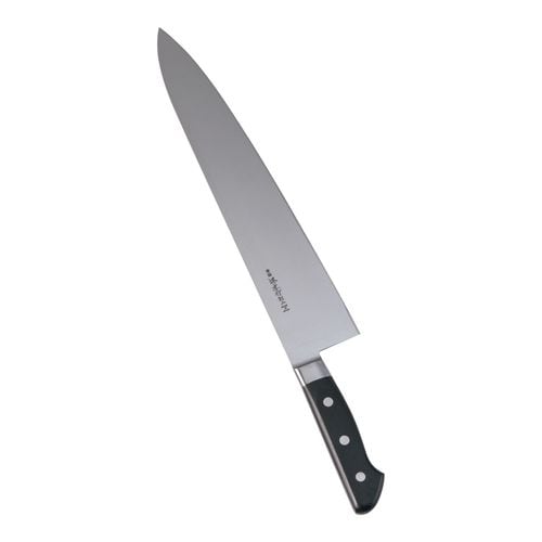 堺孝行 日本鋼(ツバ付)牛刀 33cm