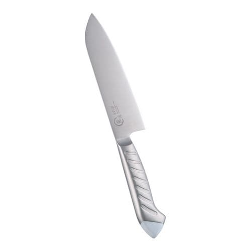 龍治 ステンカラー 三徳 17cm ホワイト