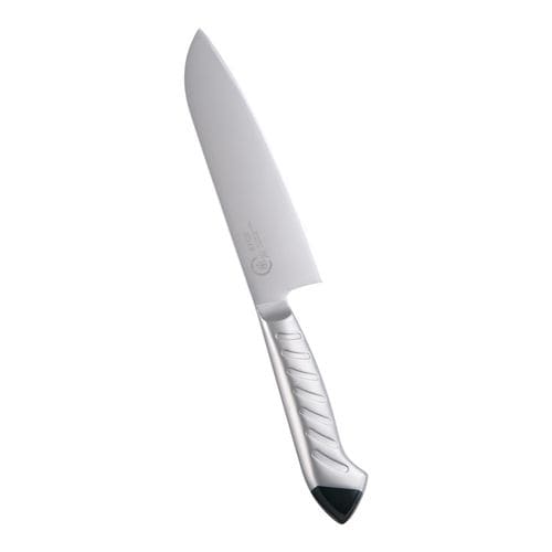 龍治 ステンカラー 三徳 17cm ブラック