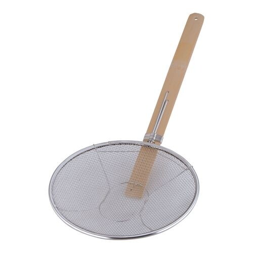 18−8竹柄そば揚 横柄 27cm