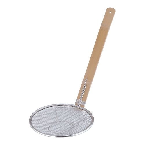 18−8竹柄そば揚 立柄 21cm