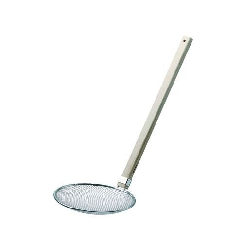 ステンレス 木柄そば揚 24cm