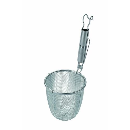 ステンレス パイプ柄てぼ 丸底