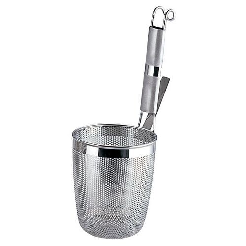 UK18−8パイプ柄パンチング丸底うどんてぼ L