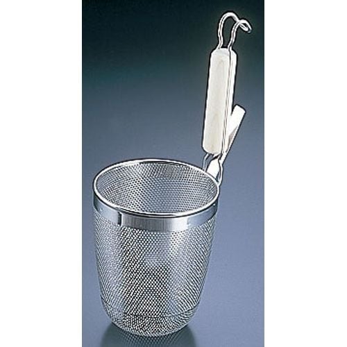 UK18−8パンチング木柄丸底うどんてぼ 大