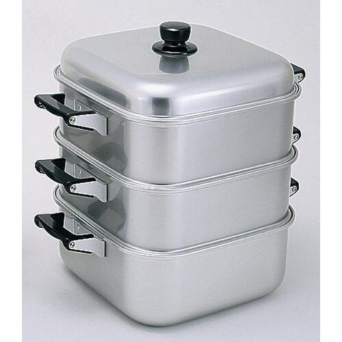 アルマイト角型蒸器 28cm 二重