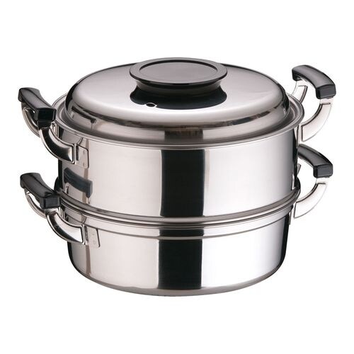 桃印18−0丸型蒸器 27cm 2段