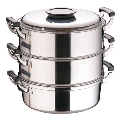 桃印18−0丸型蒸器 29cm 3段