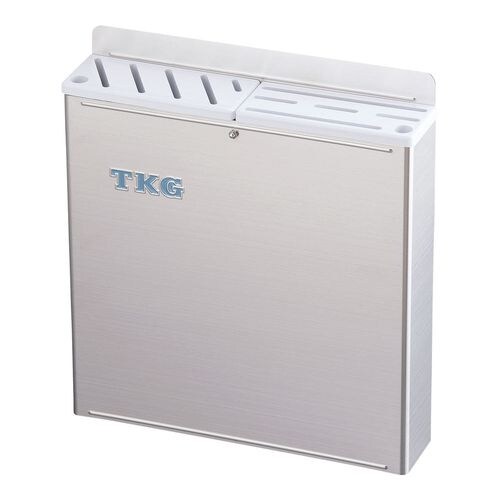 STプラ板付カラーナイフラック 大 ABタイプ 白