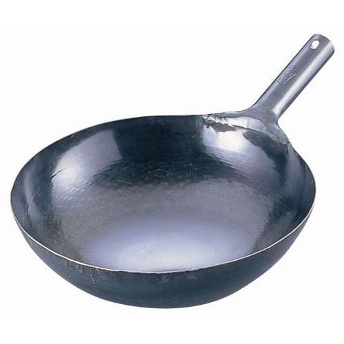 鉄 打出片手中華鍋(板厚1.2mm) 45cm