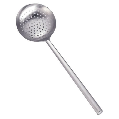 ステンレスパイプ柄ワンピース穴明中華お玉 大