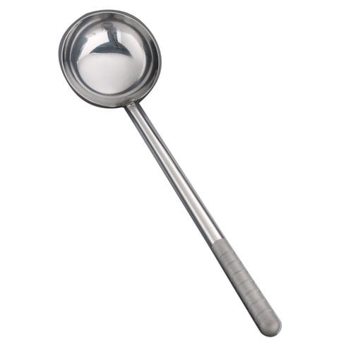 オールステンレス ブラスト加工 中華お玉 中