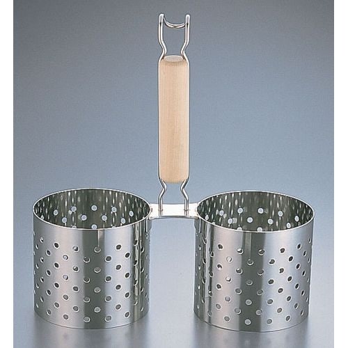 SA18−8木柄かき揚げ丼用リング 2連 11cm